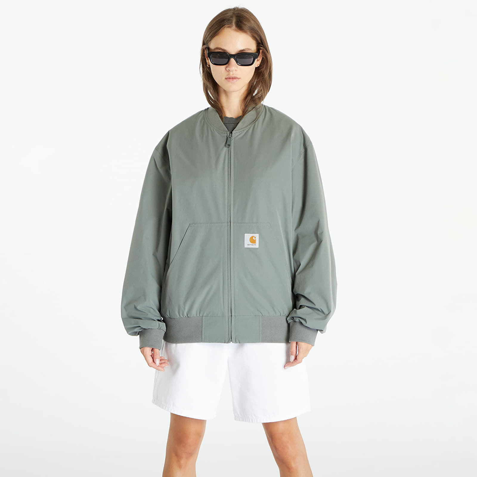 Bomber dzekik Carhartt WIP Active Bomber Smoke Green