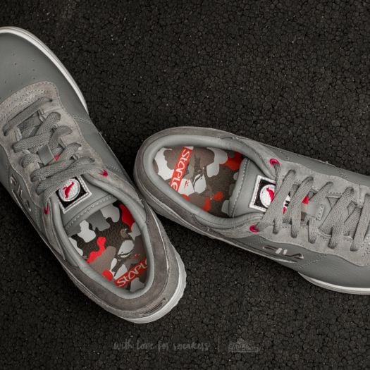 Men s shoes Fila x Staple Original Fitness Grey Pink White Footshop