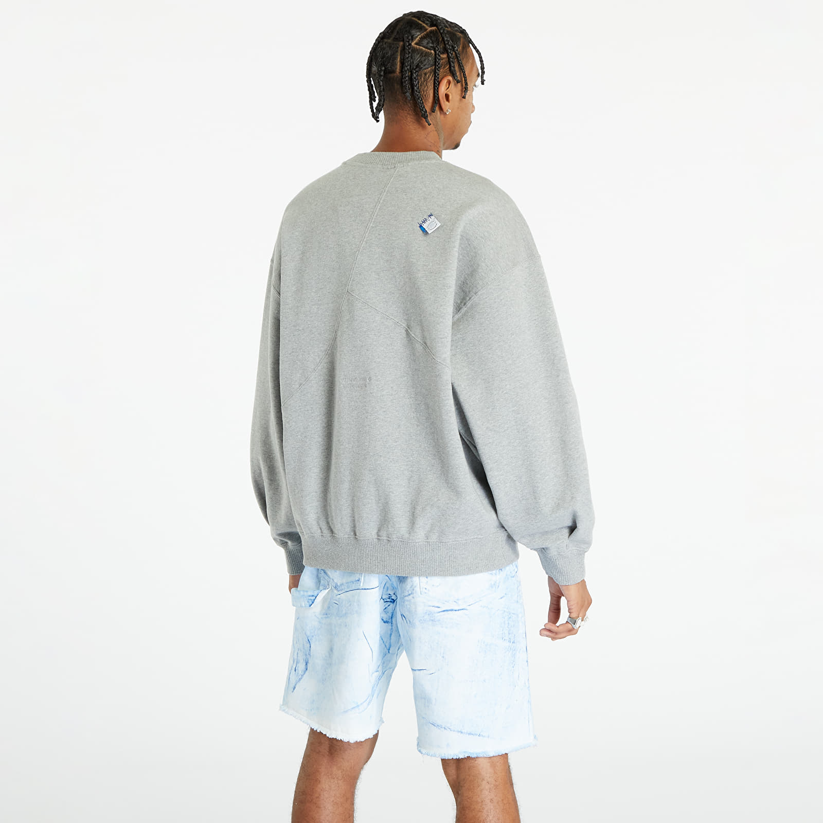 Mikiny Converse x ADER ERROR SHAPES Crew Sweatshirt Vintage Grey Heather