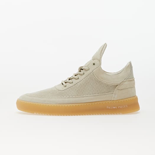 Filling Pieces Low Top Perforated Suede Off White