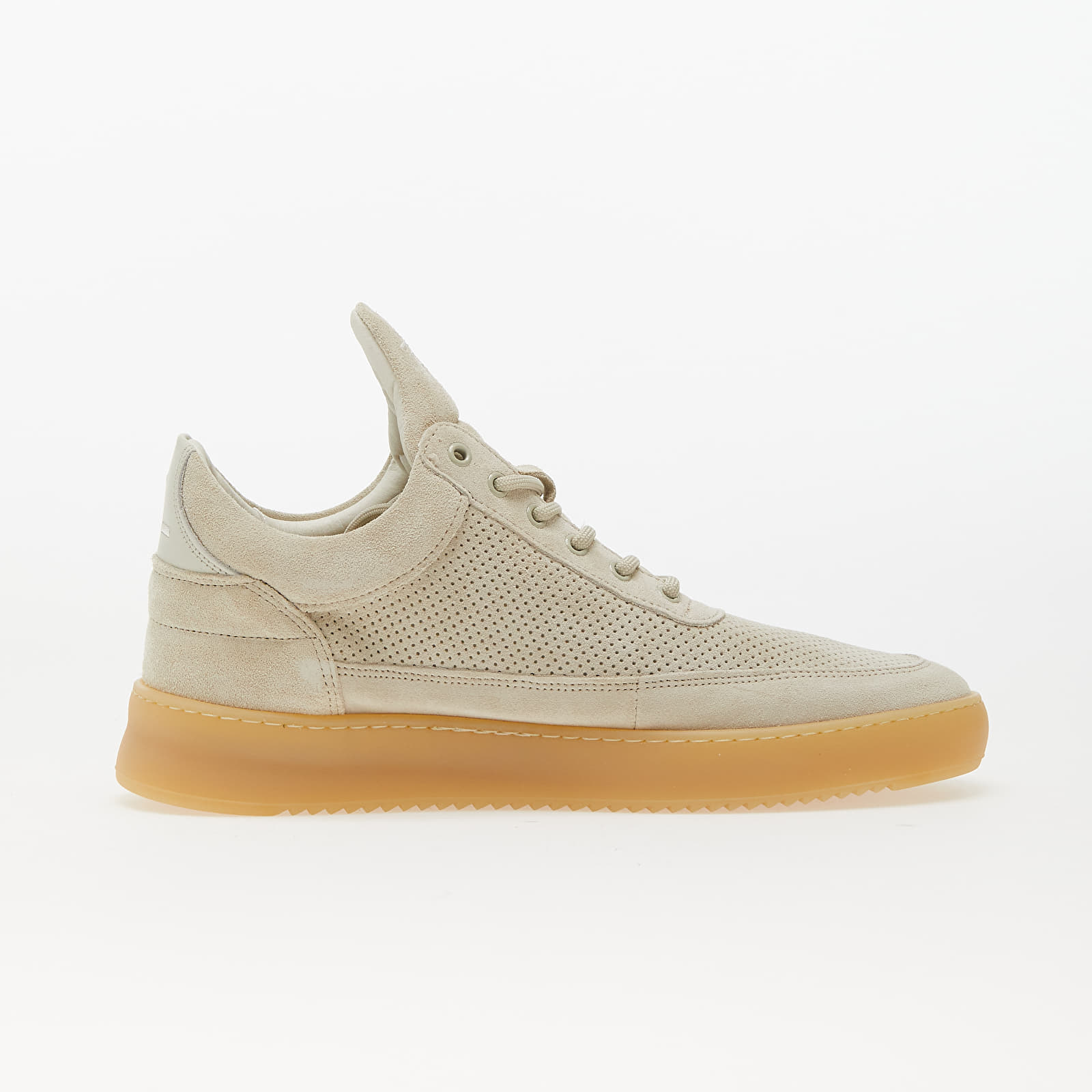 Pánske tenisky a topánky Filling Pieces Low Top Perforated Suede Off White