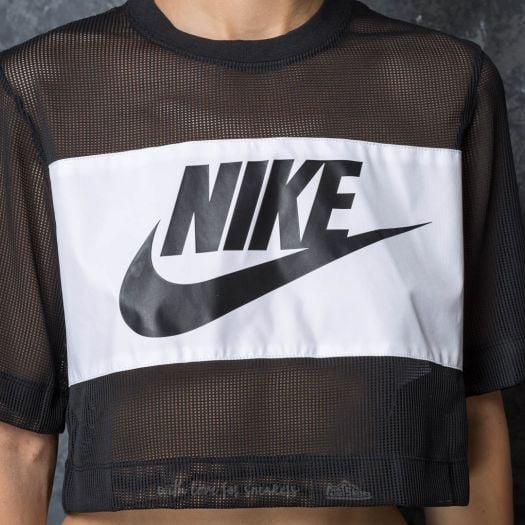 Crop Top Nike Mesh Logo T Shirt Nike Sportswear Women's Mesh