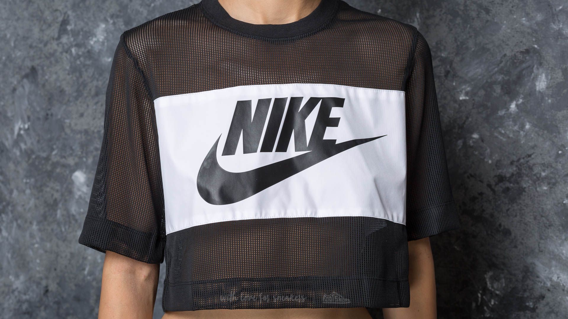 nike mesh crop
