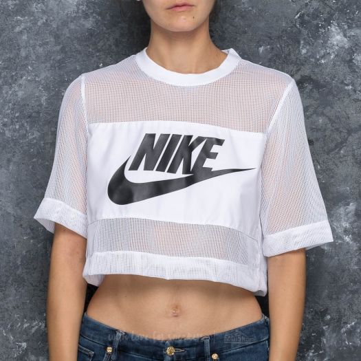 Nike crop top mesh hotsell