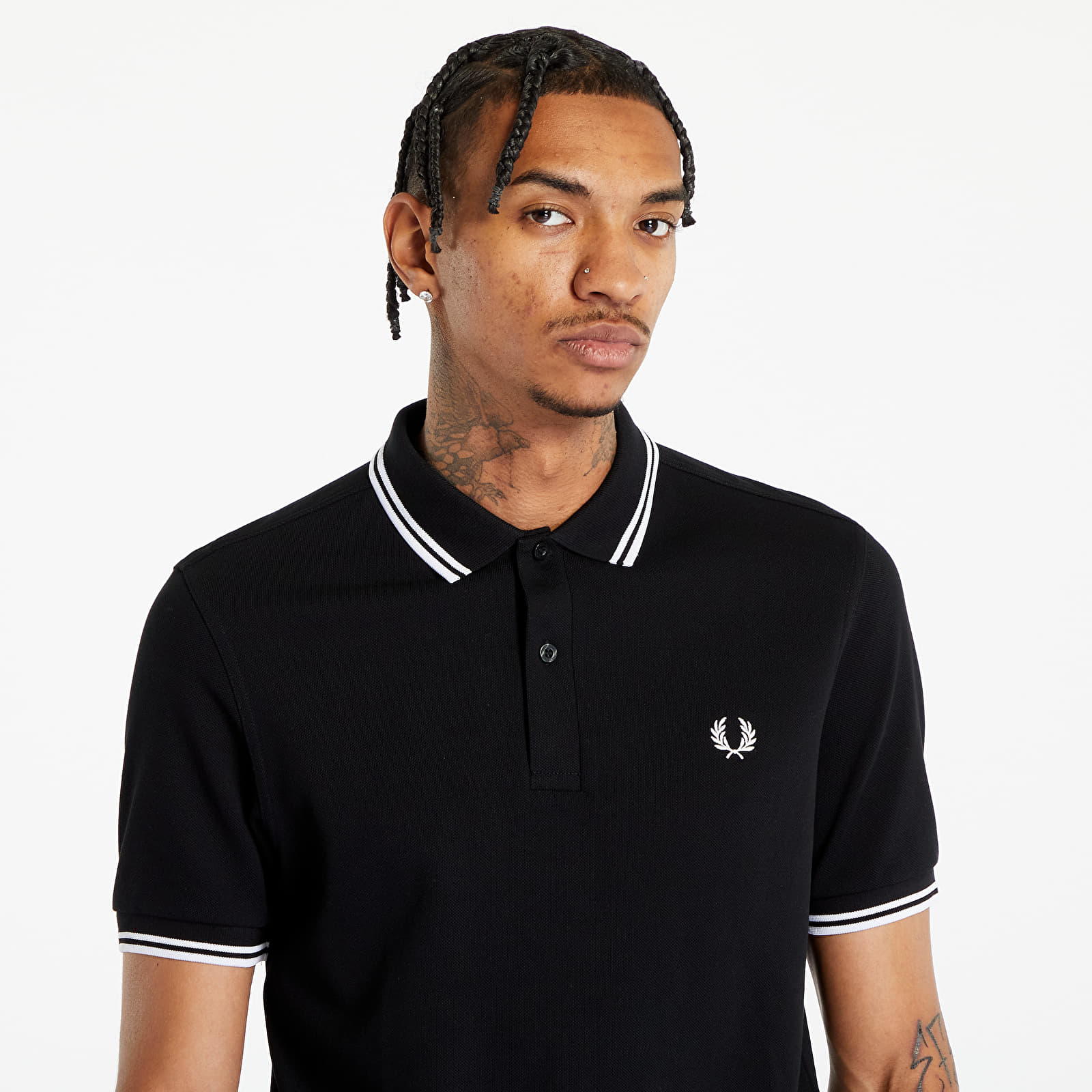 T-Shirts Fred Perry Twin Tipped Fred Perry Shirt Black