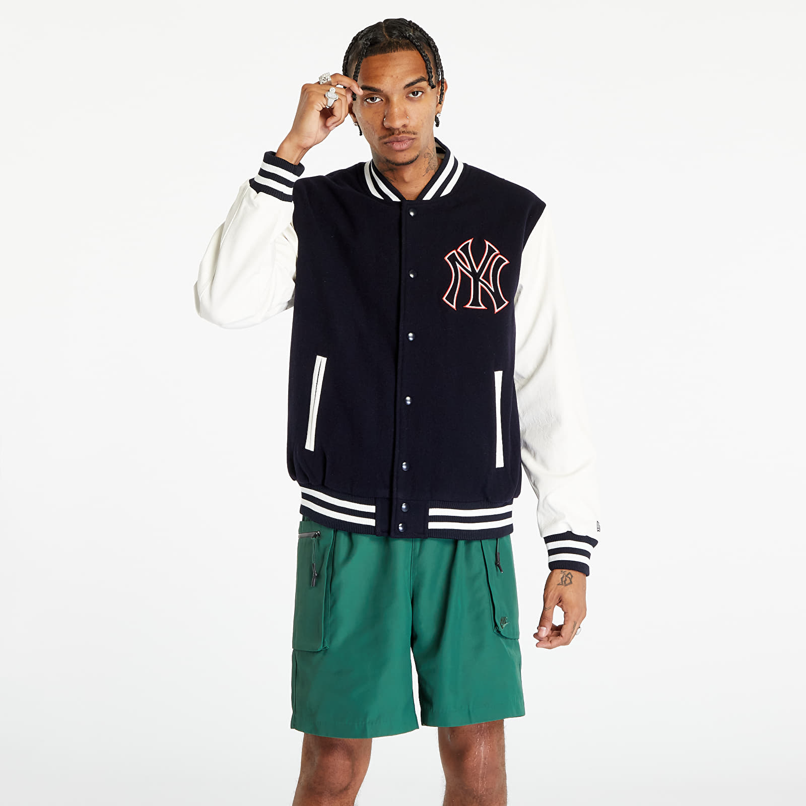 Bundy New Era New York Yankees Mlb Lifestyle Varsity Jacket Navy