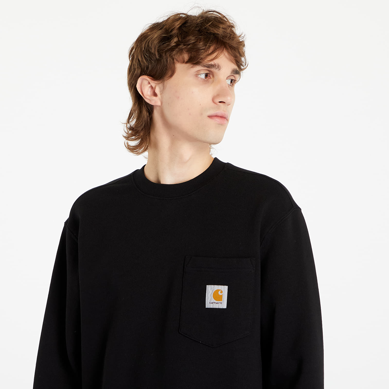Mikiny Carhartt WIP Pocket Sweat Black