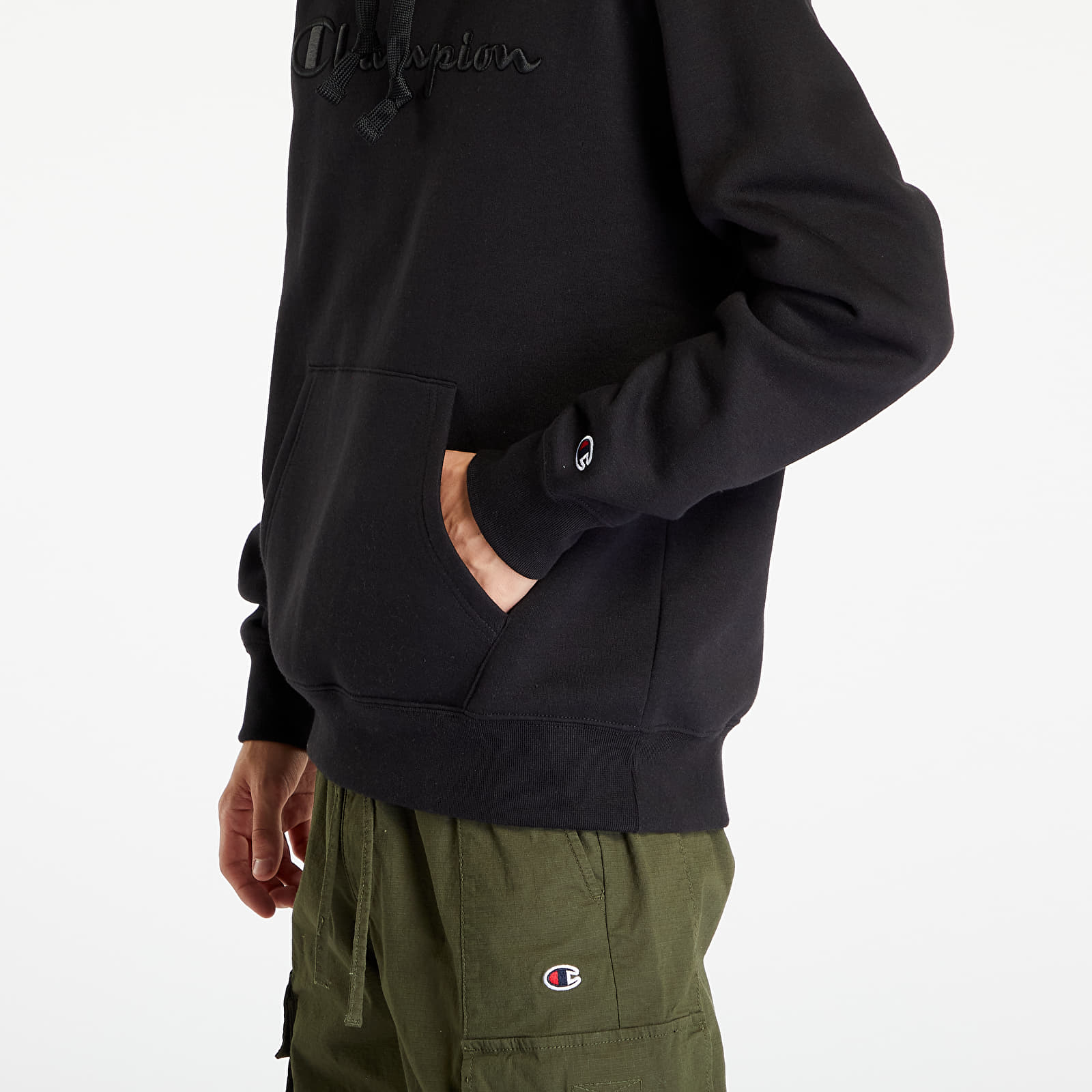 Sweatjacken und Sweatshirts Champion Hooded Sweatshirt Black