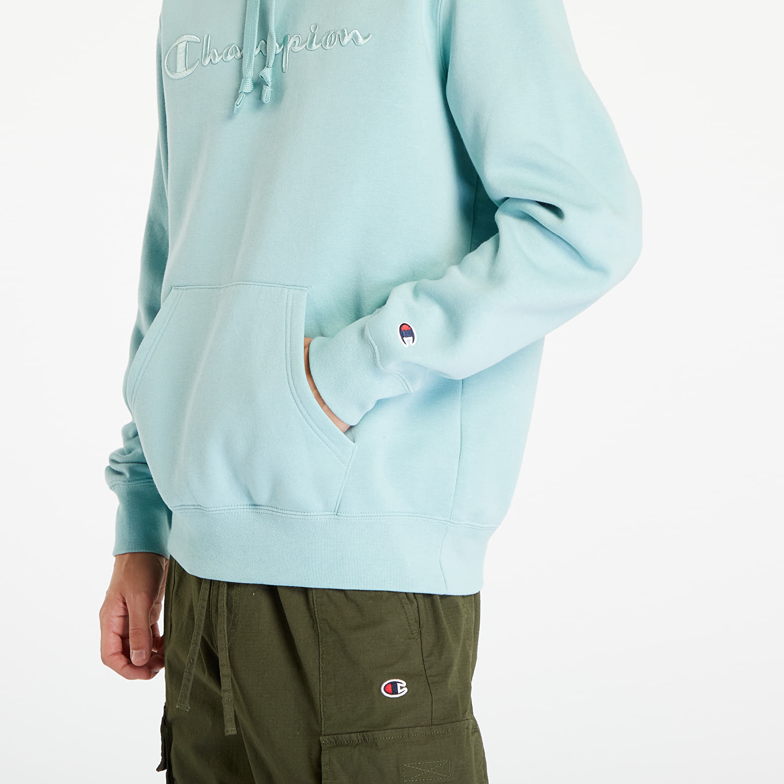 Champion hoodie baby blau hot sale