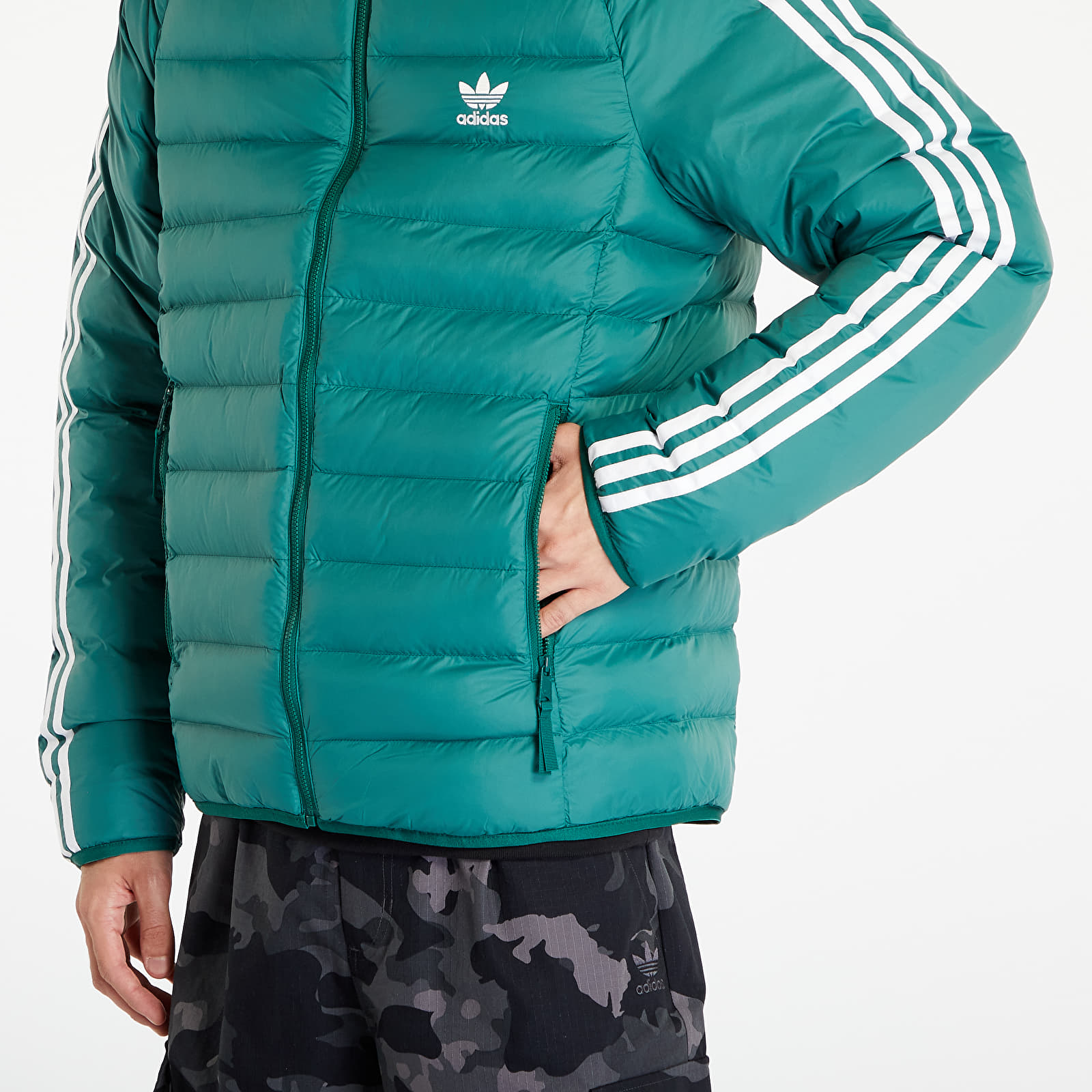 Jacken adidas Pad Hooded Puffer Jacket Collegiate Green/ White