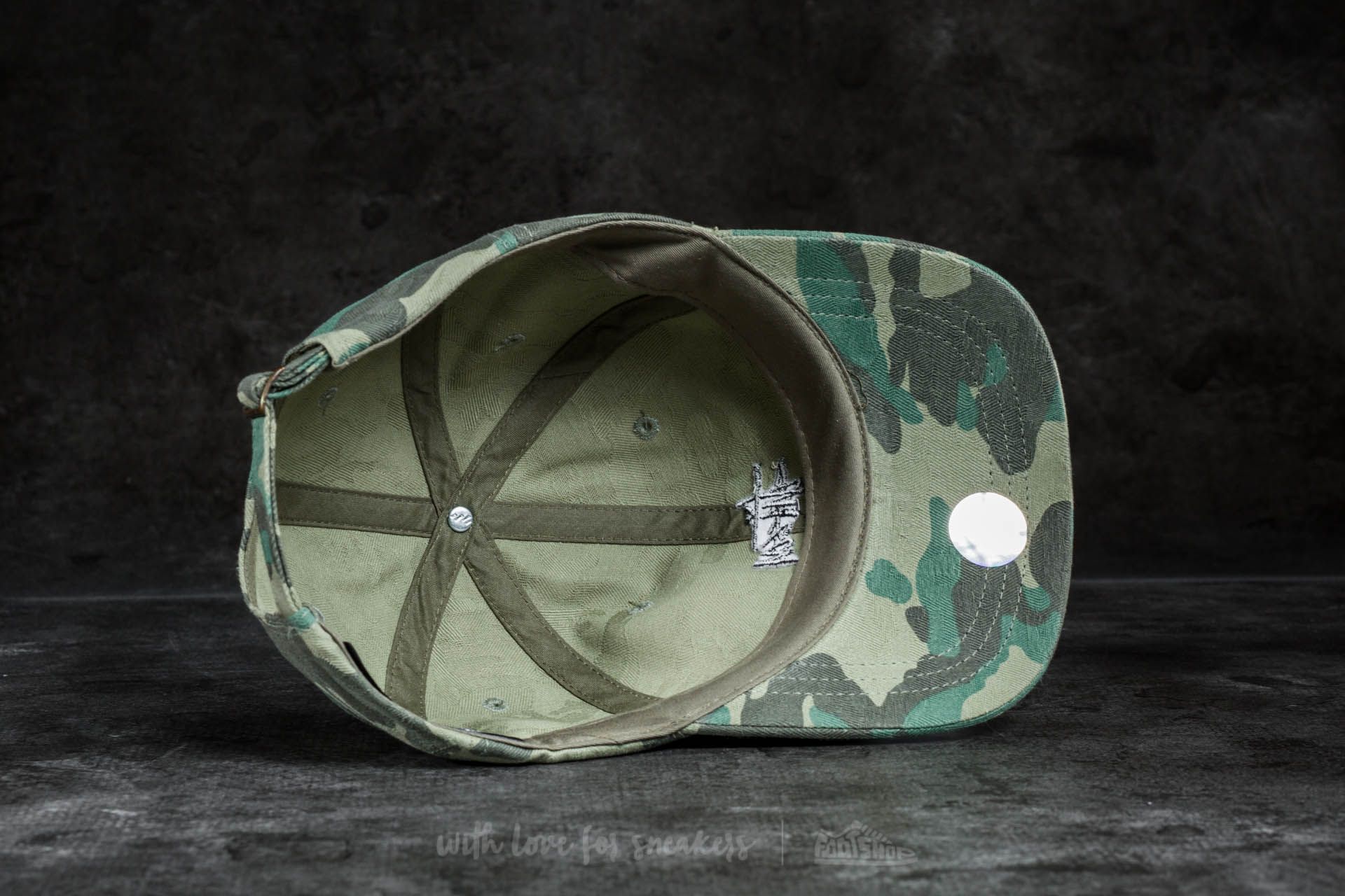 Čepice Stüssy Jacquard Camo Low Cap Green