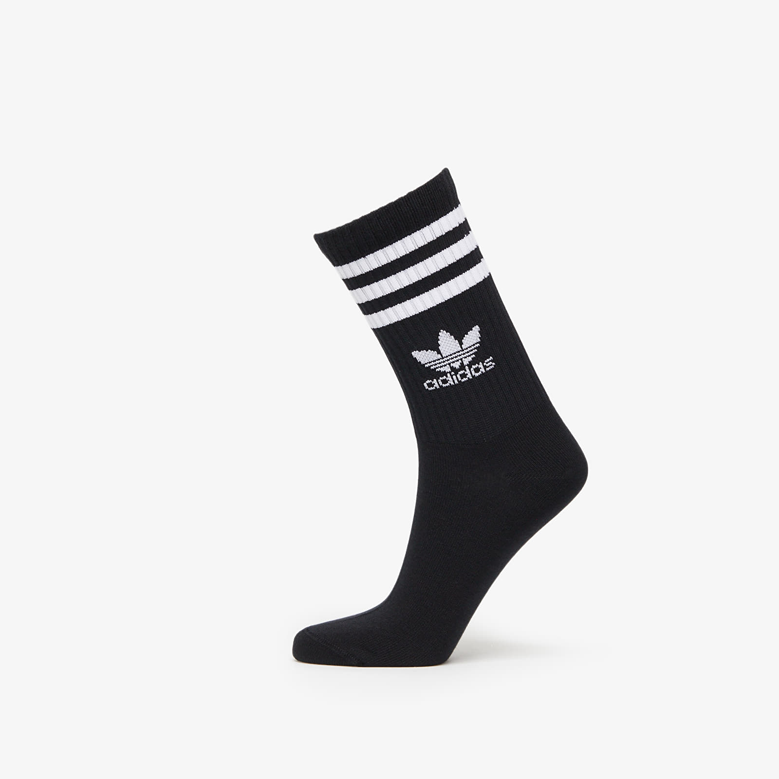 Zoknik adidas Mid Cut Crew Socks 3-Pack White/ Medium Grey Heather/ Black