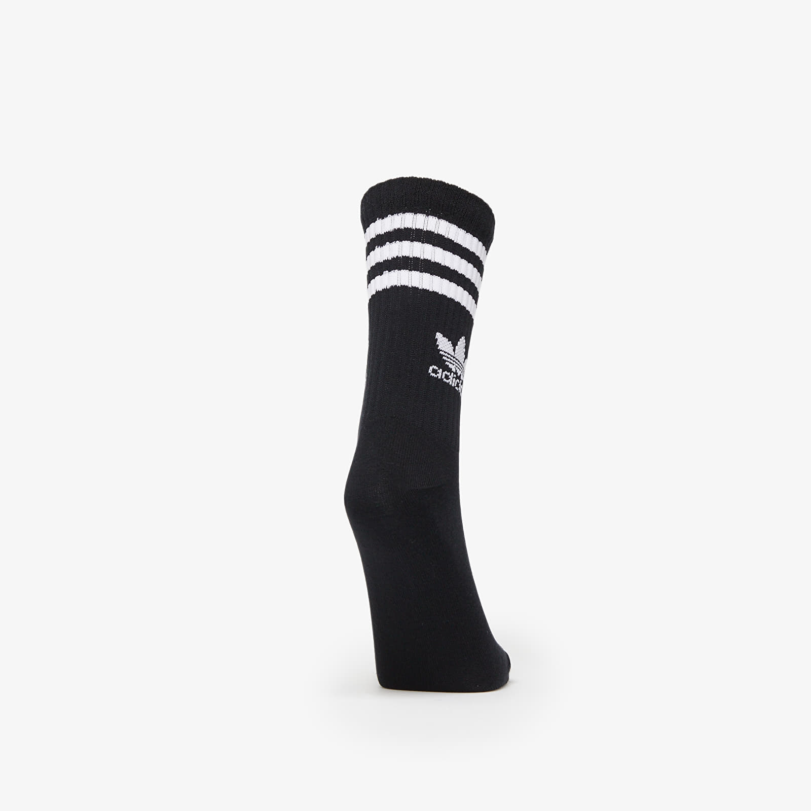 Zoknik adidas Mid Cut Crew Socks 3-Pack White/ Medium Grey Heather/ Black