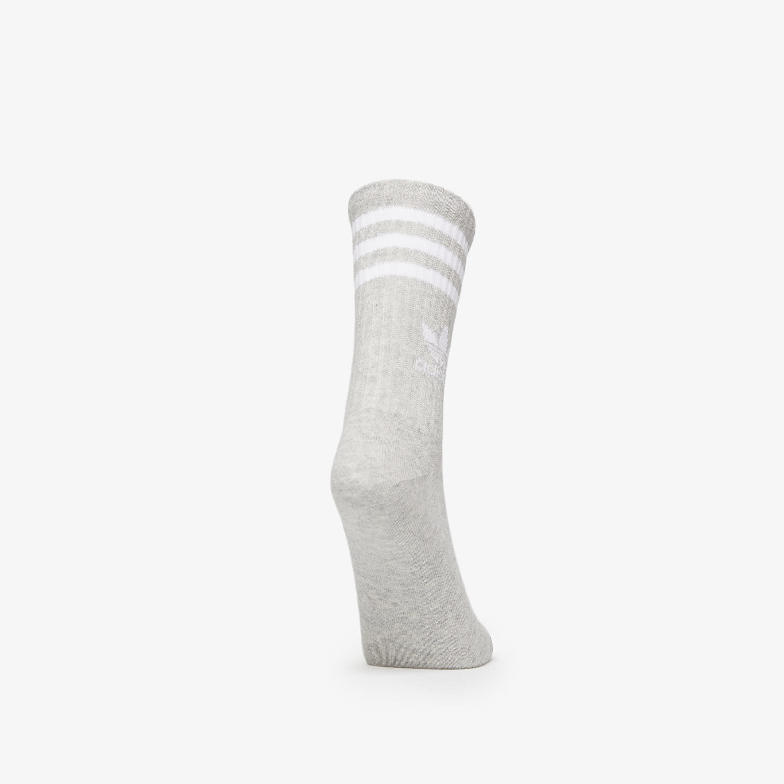 Zoknik adidas Mid Cut Crew Socks 3-Pack White/ Medium Grey Heather/ Black