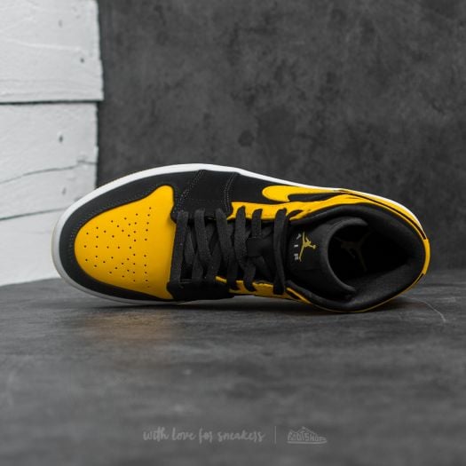 Buty męskie Air Jordan 1 Mid Black/ Varsity Maize-White