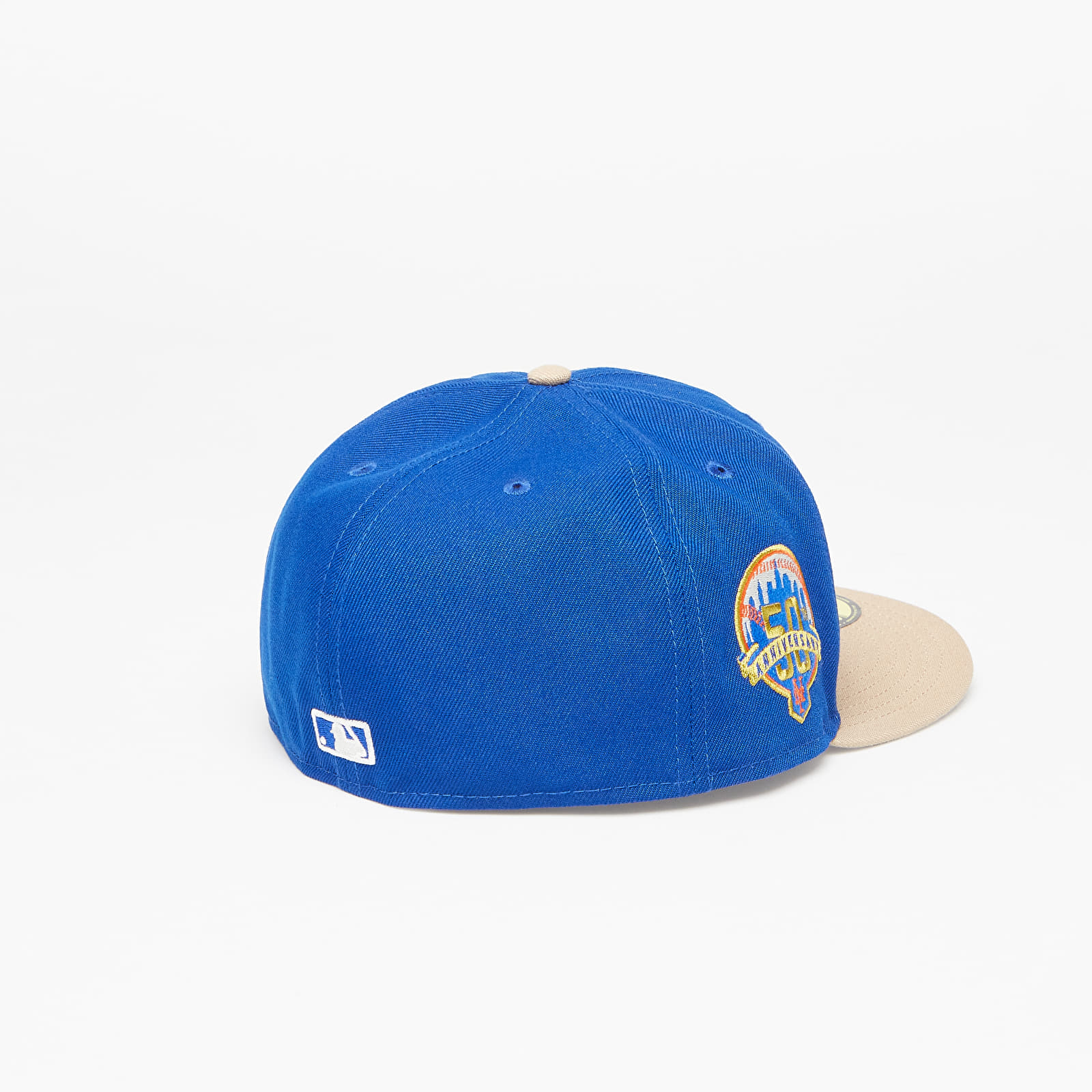 New Era New York Mets 50th Anniversary Varsity Pin 59FIFTY MLB Fitted Cap Game Royal/ Beige - 1 | YEO