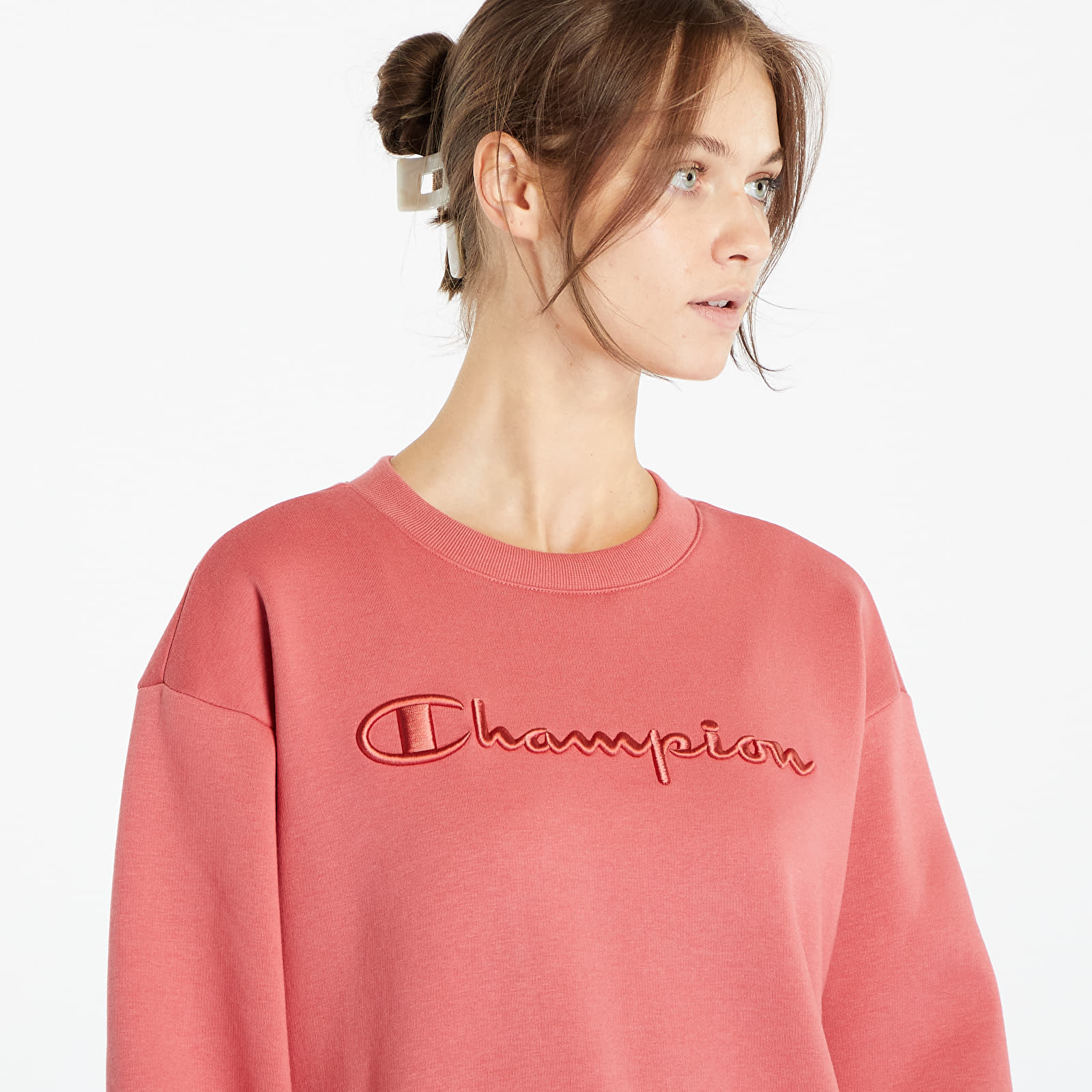 Hoodies and sweatshirts Champion Crewneck Sweatshirt Dark Pink