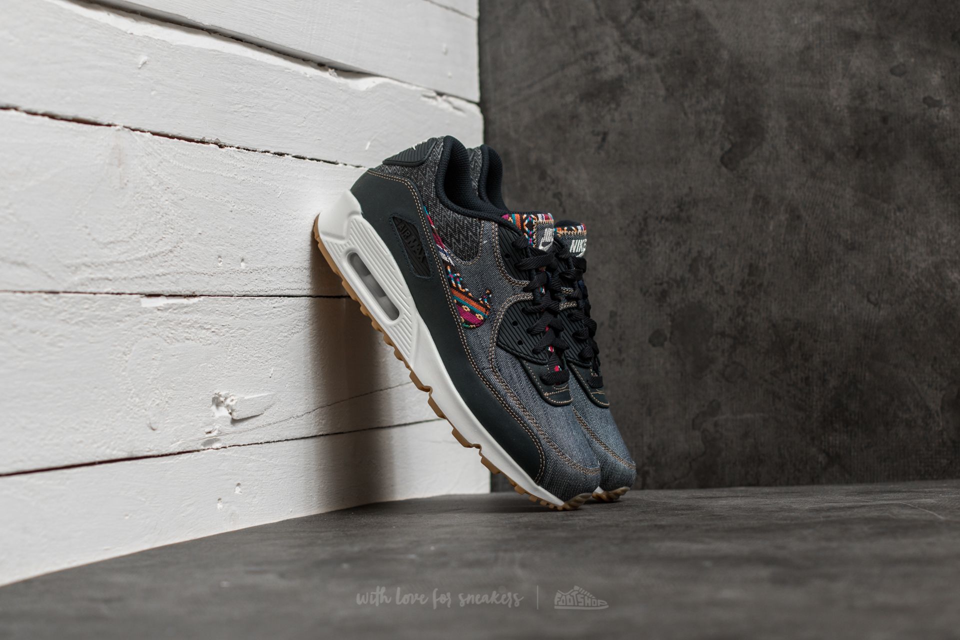 Men's shoes Nike Air Max 90 Premium Dark Obsidian/ Dark Obsidian