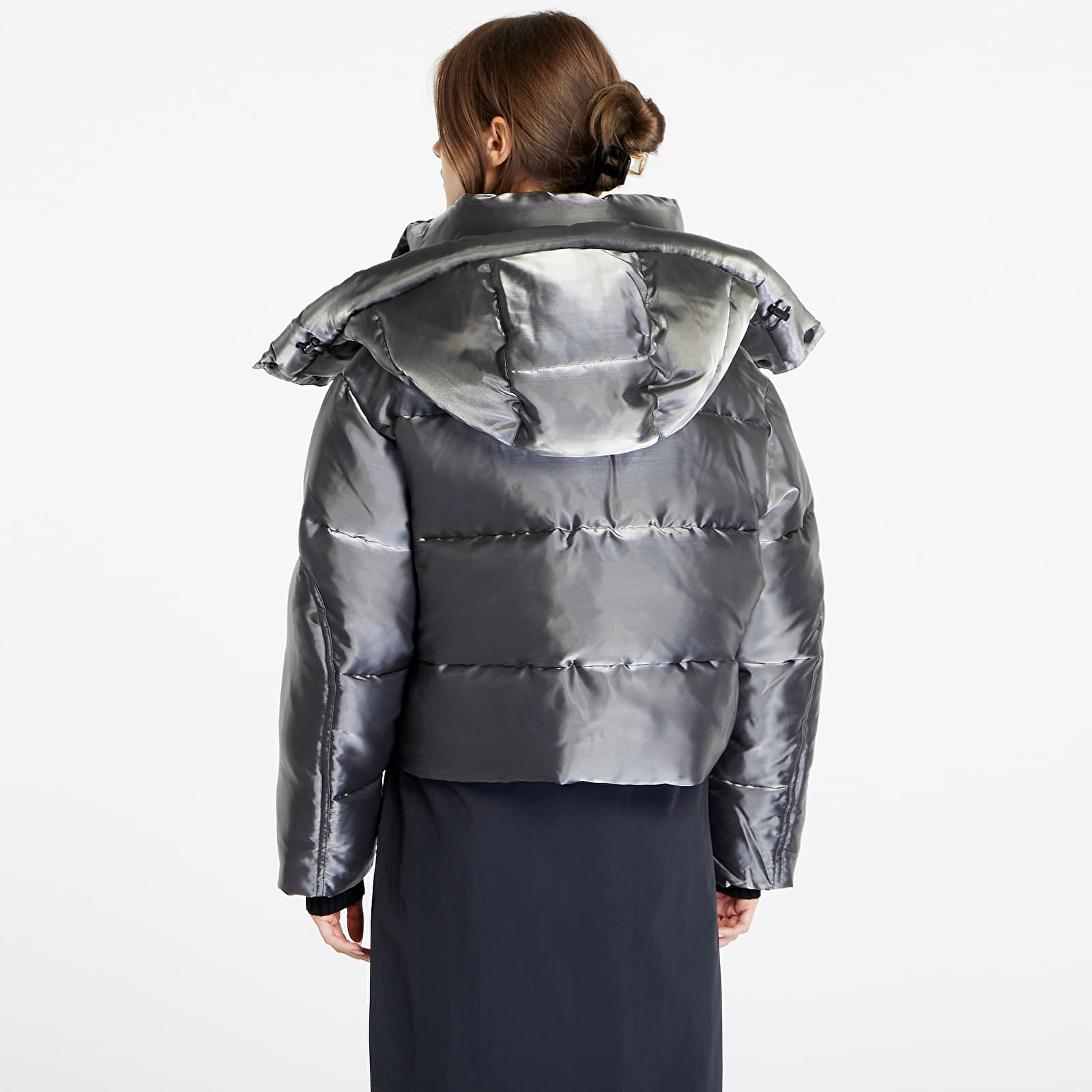 Geci Calvin Klein Jeans Liquid Metal Puffer Black
