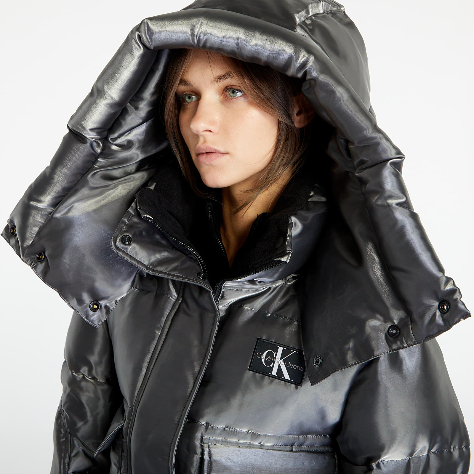 Jackets Calvin Klein Jeans Liquid Metal Puffer Black Footshop