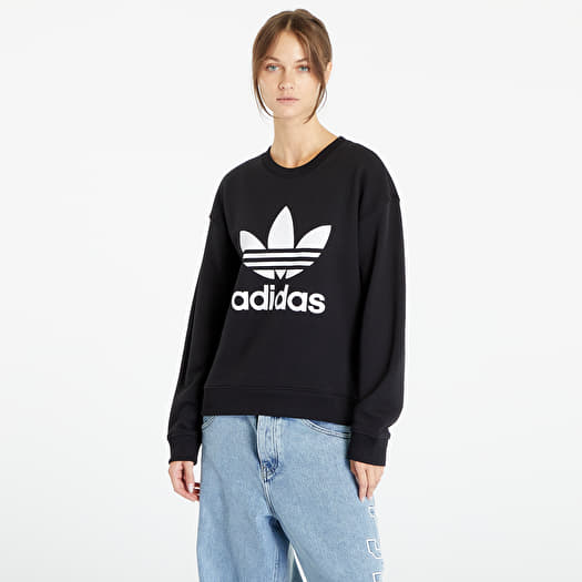 adidas Originals Trefoil Crewneck Sweatshirt Black Footshop
