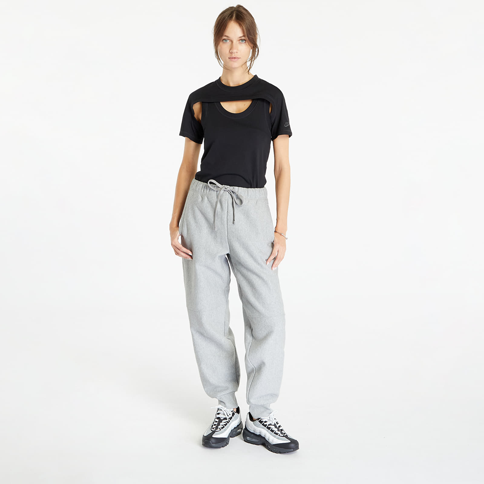 Tepláky Carhartt WIP American Script Jogging Pant UNISEX Grey Heather