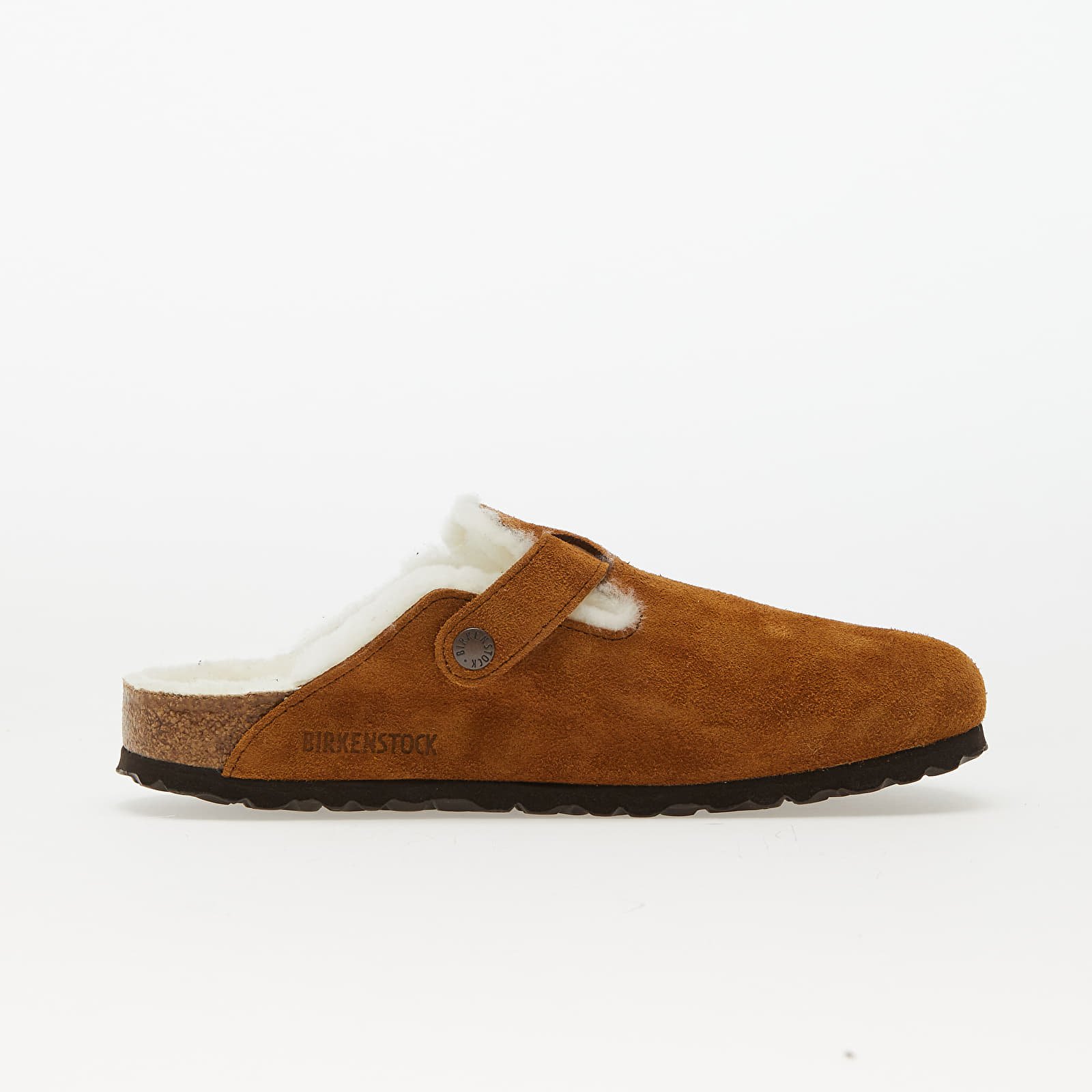 Women's shoes Birkenstock Boston Suede Leather Mink