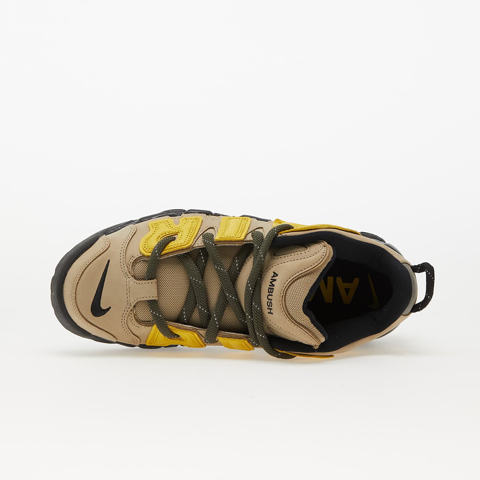 Zapatillas Hombre Nike x AMBUSH® Air More Uptempo Low Sp Limestone/ Vivid Sulfur-Black-Flat Pewter