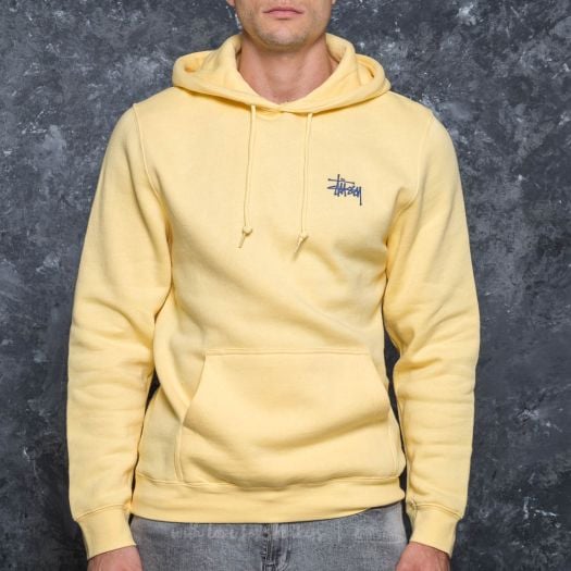 Hoodies and sweatshirts Stussy Basic Stussy Hood Pale Yellow Footshop