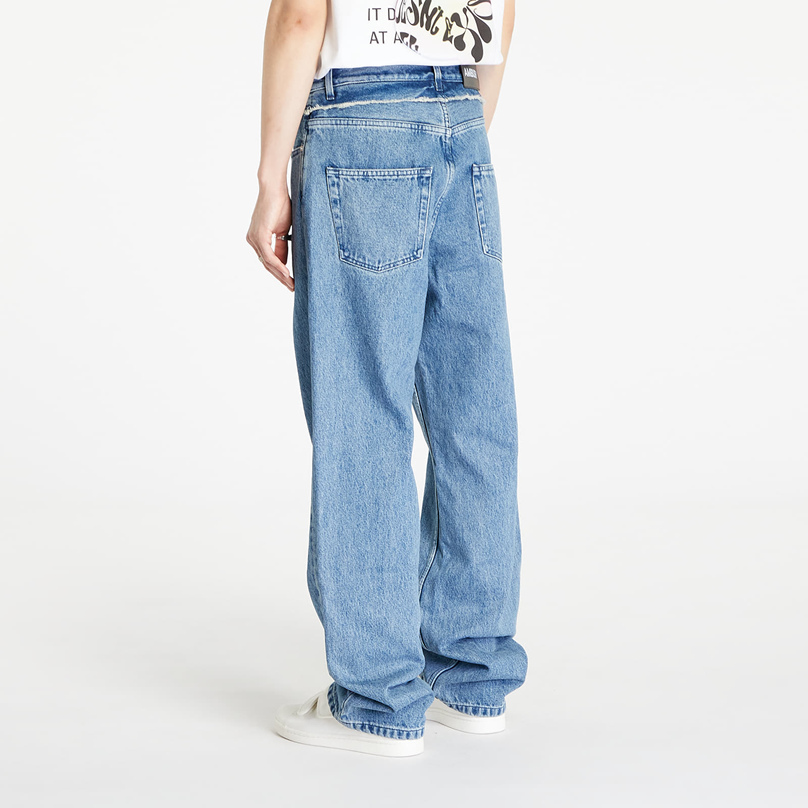 Τζιν Ambush Waist Detail Denim Pants Light Blue/ No Color
