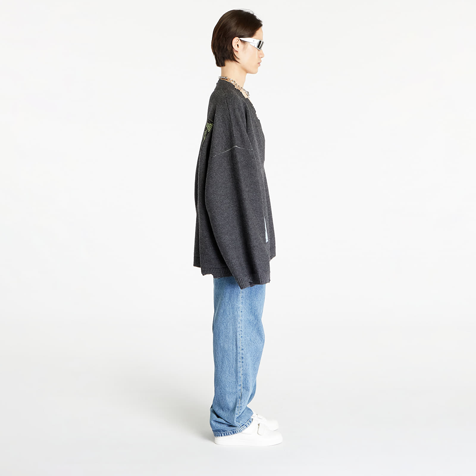 Τζιν Ambush Waist Detail Denim Pants Light Blue/ No Color