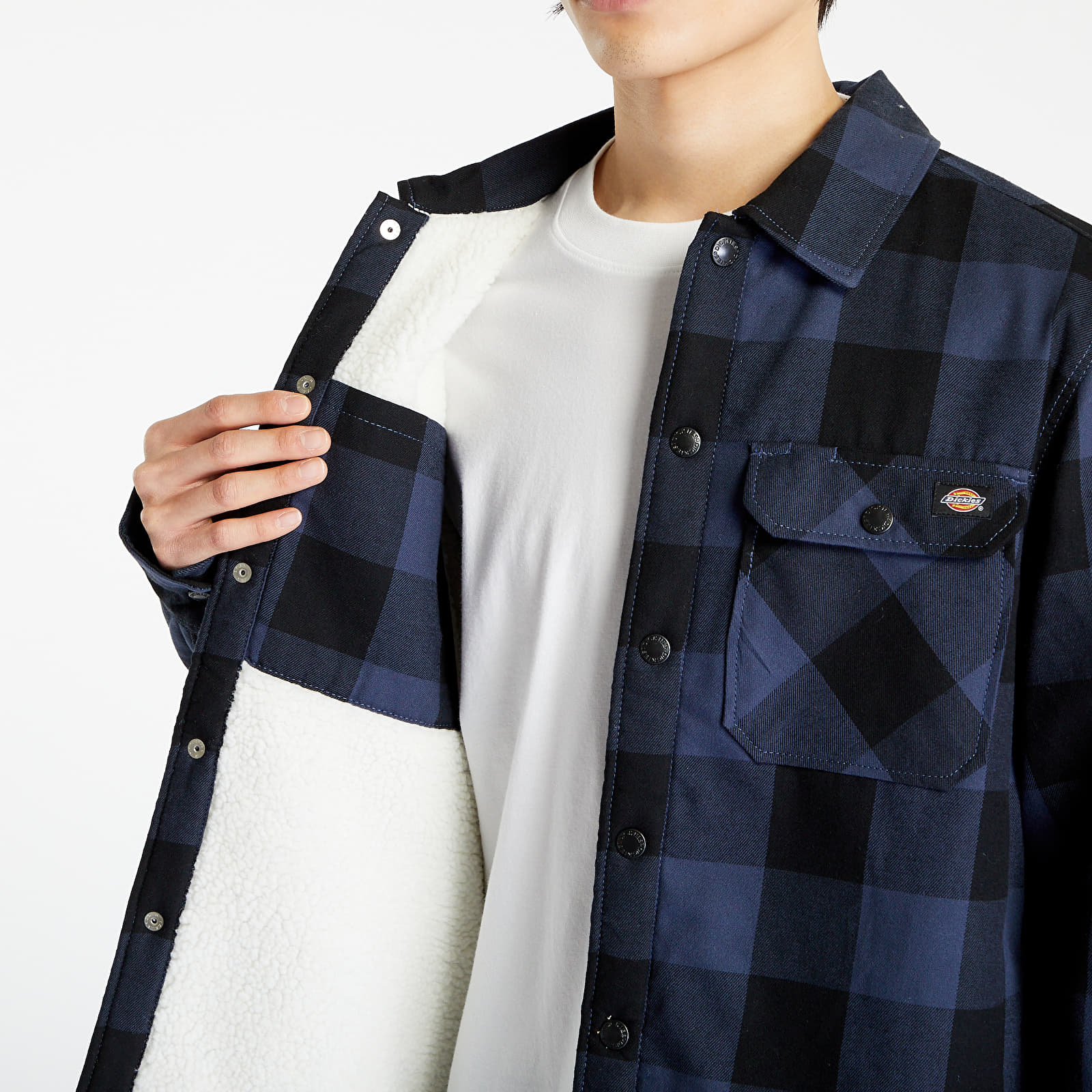 Koszule Dickies Lined Sacramento Shirt Navy Blue