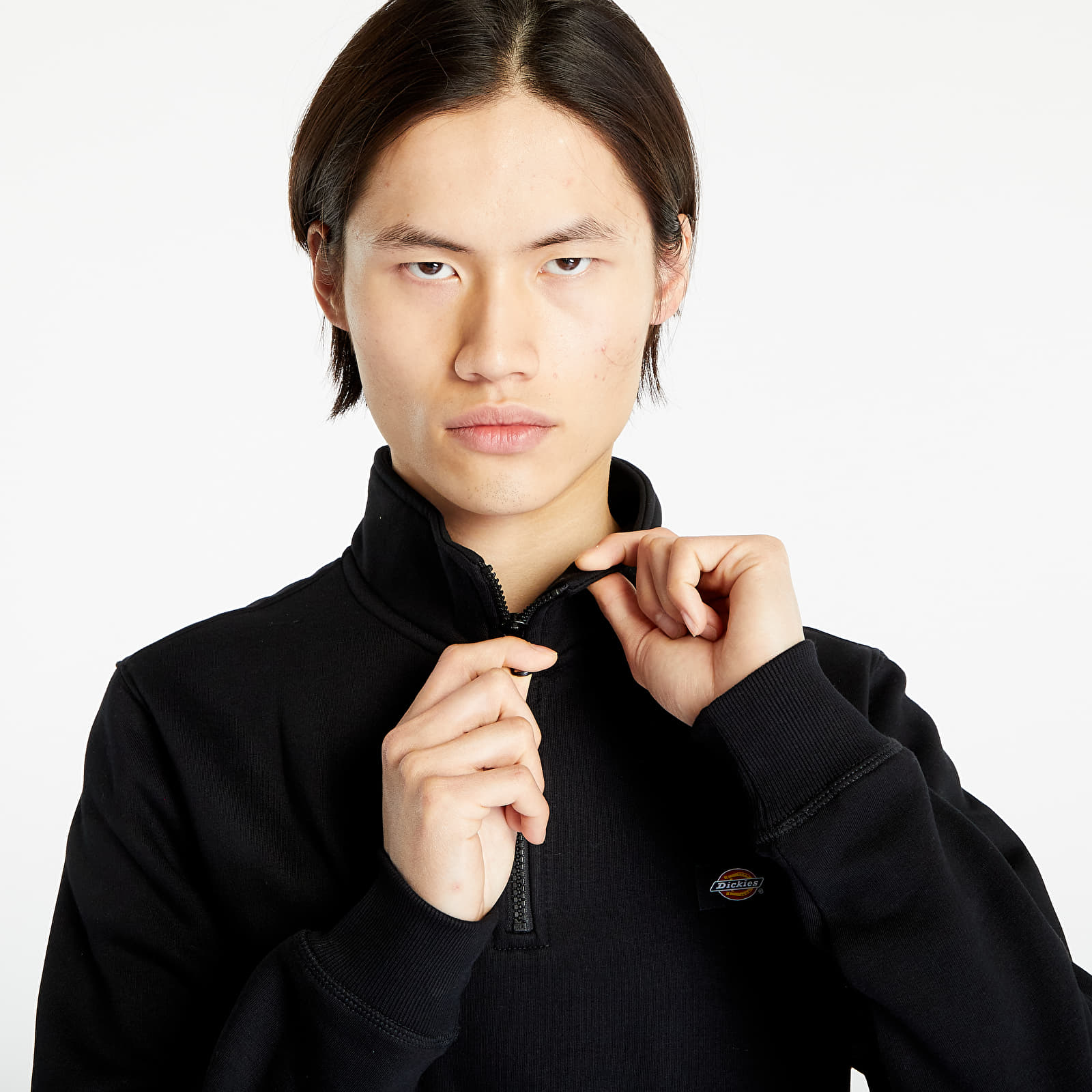 Sweatjacken und Sweatshirts Dickies Oakport Quarter Zip Sweatshirt Black