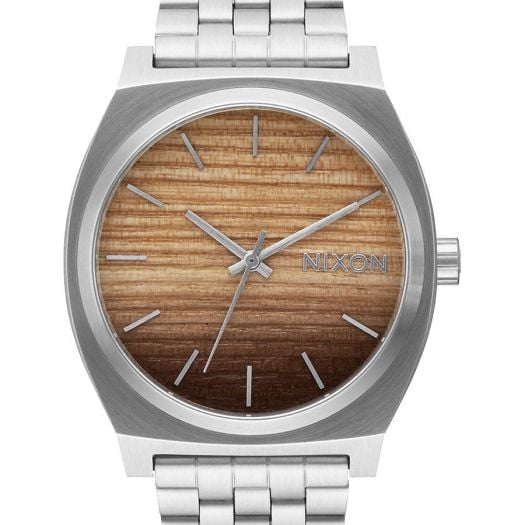 Watches Nixon Time Teller Wood Silver Footshop