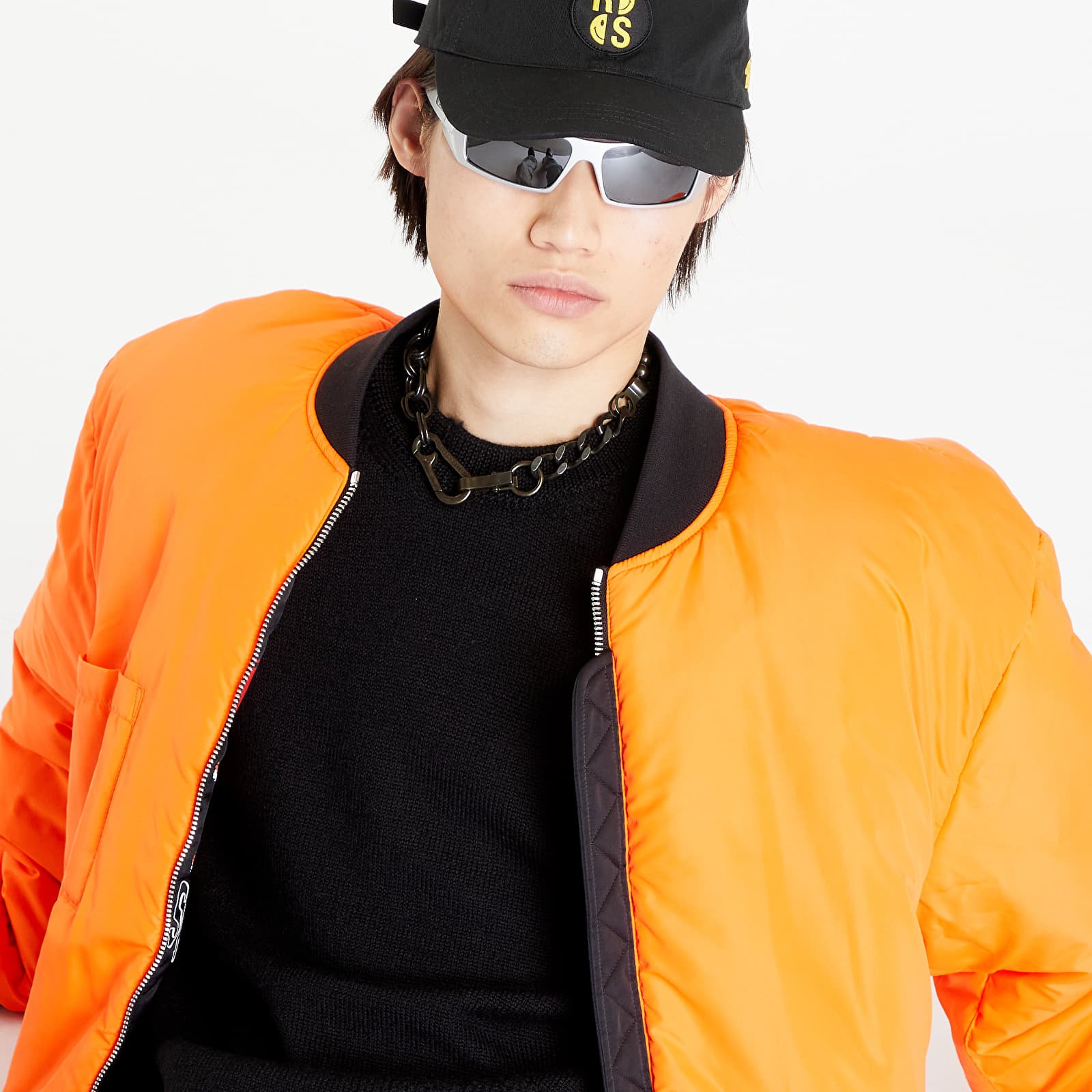 Bomber Jackets HERON PRESTON Ex-Ray Nylon Bomber Black/ Red