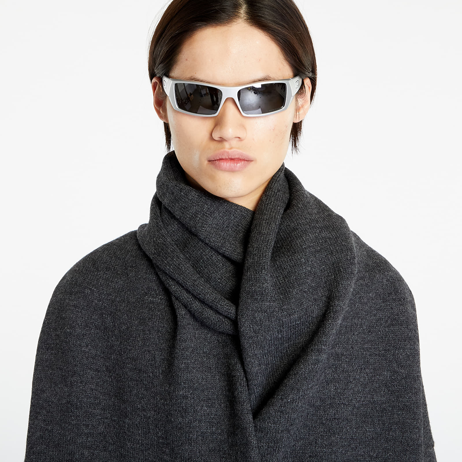 Κασκόλ Ambush Felted Knit Scarf Medium Grey Melange