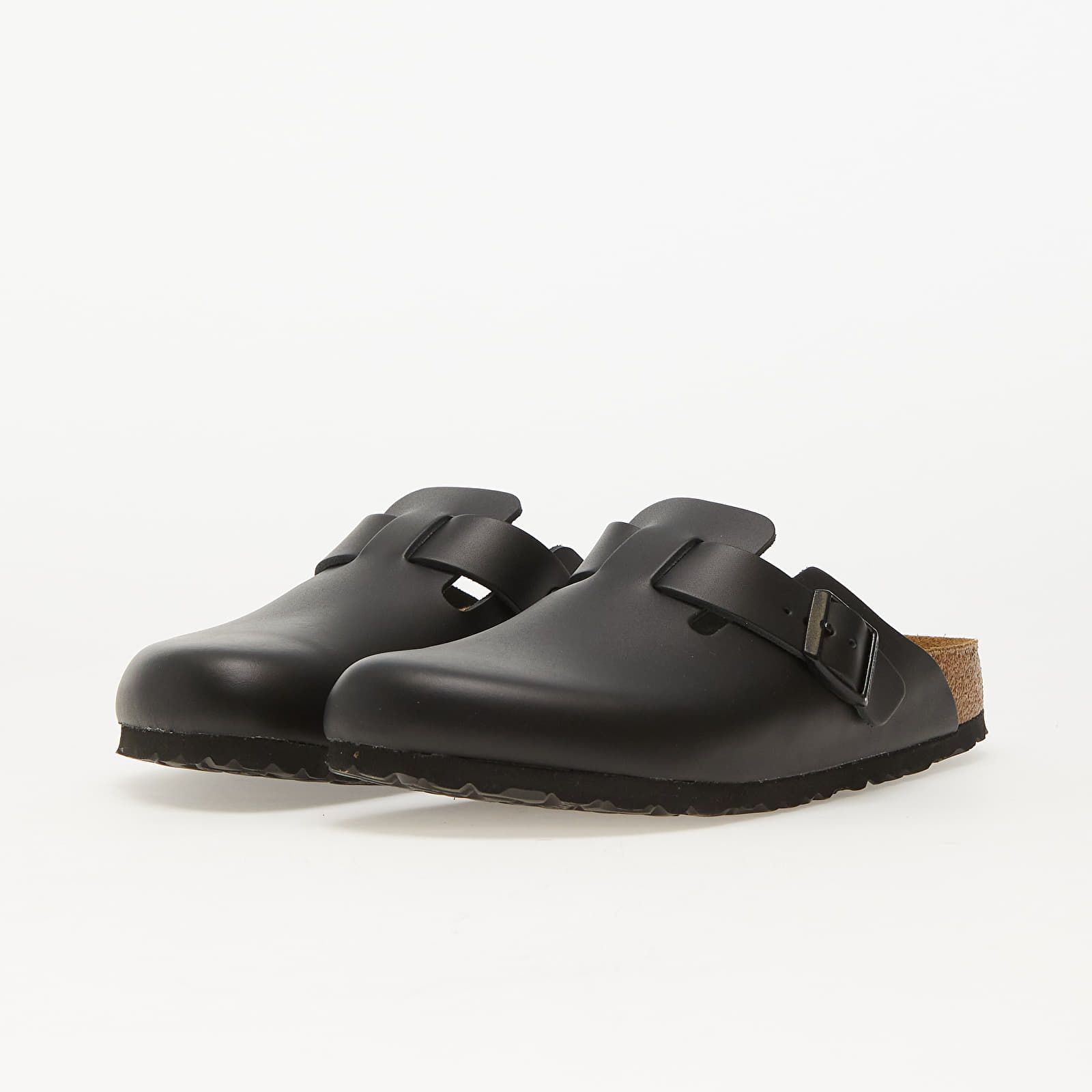 Férfi cipők Birkenstock Boston Natural Leather Black