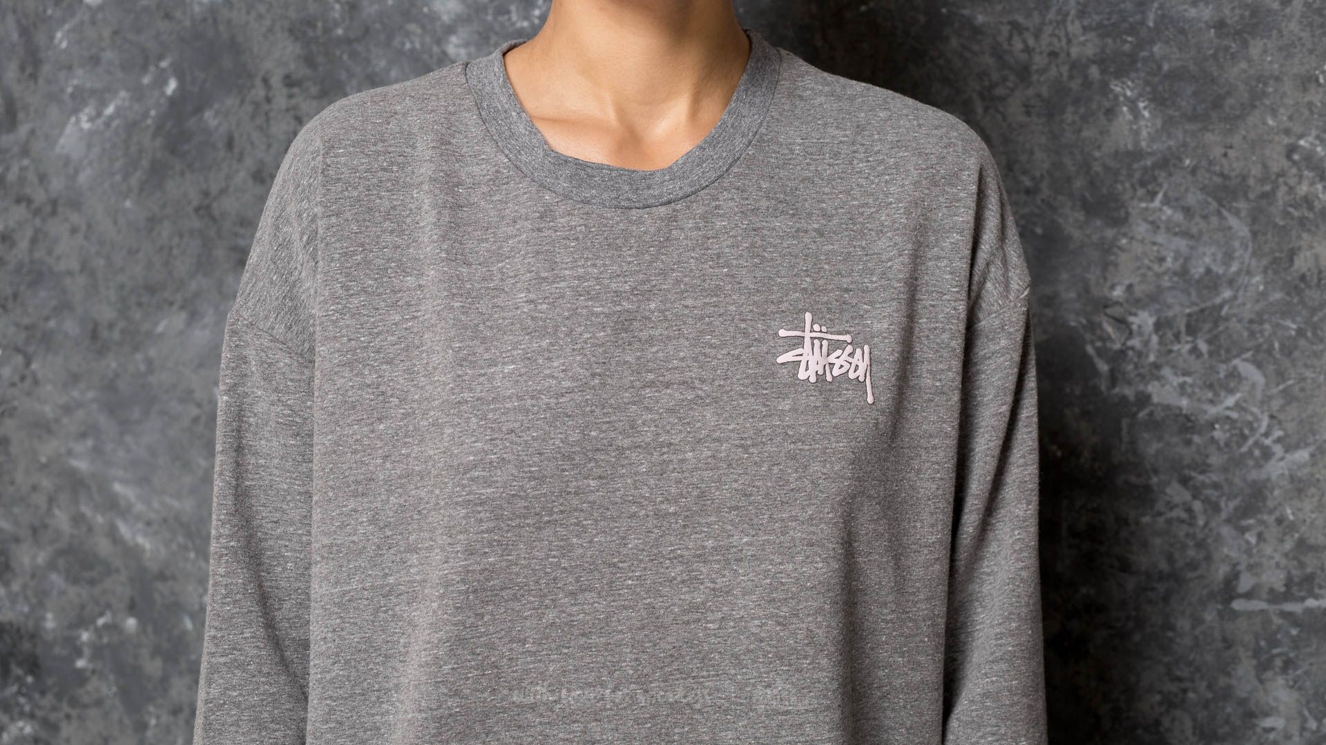 Hoodies and sweatshirts  Stüssy Puff Stock Crew Grey Heather