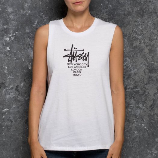 Canotta Stussy Big Cities Raw Edge Muscle Tee