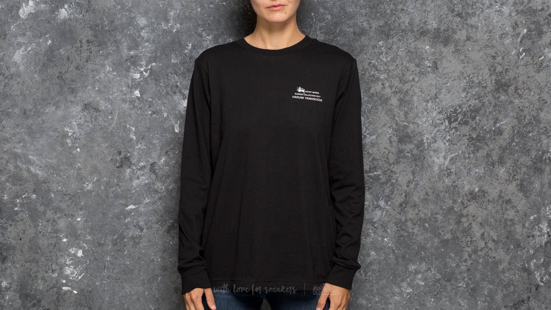 Koszulki Stüssy Harumi Nude Longsleeve Tee Black