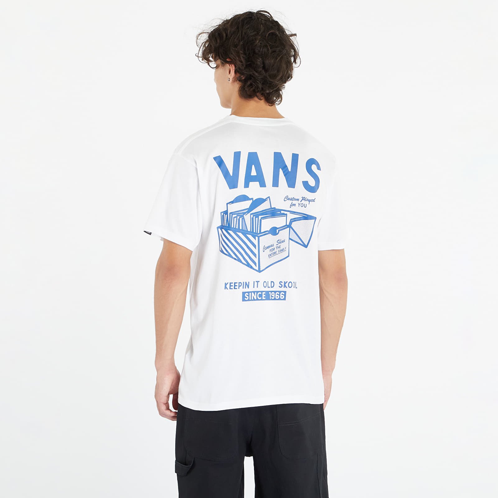 Тениски Vans Record Label Ss Tee White