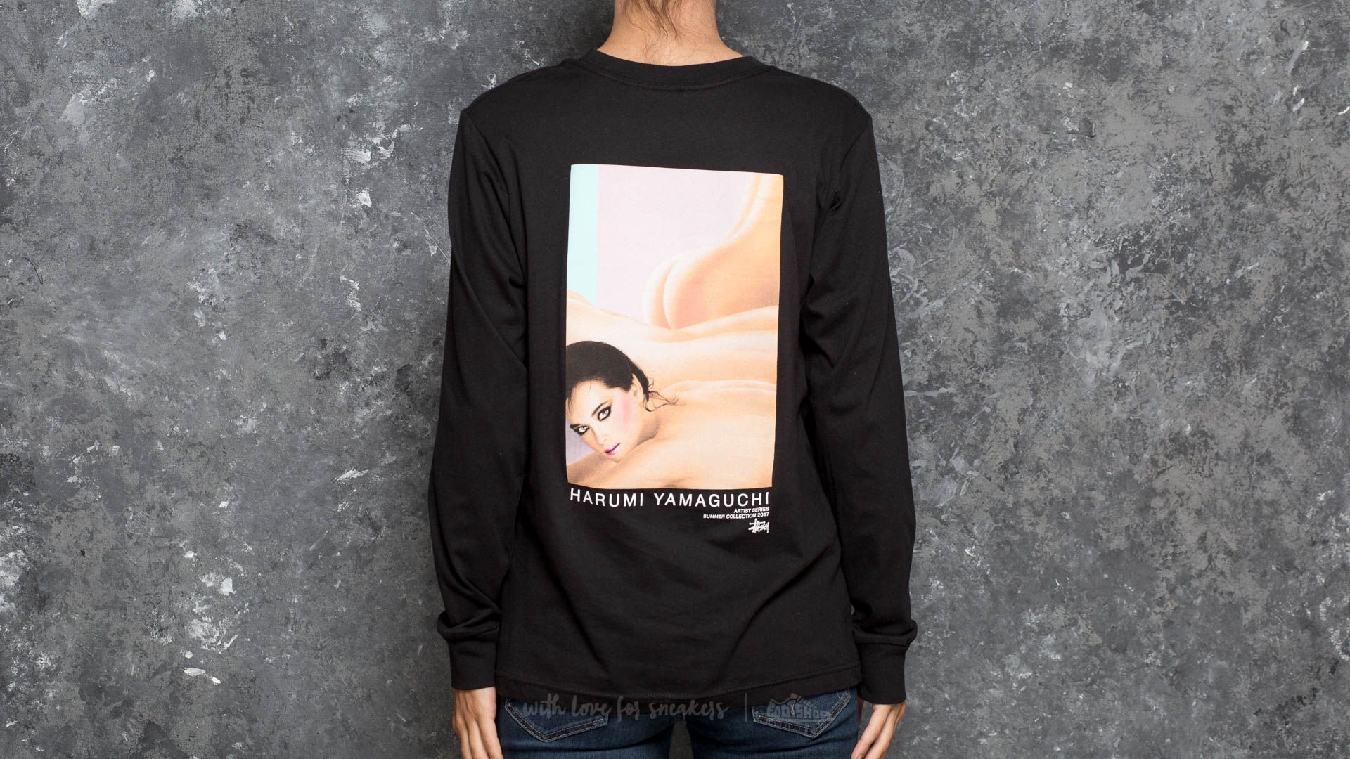 Koszulki Stüssy Harumi Nude Longsleeve Tee Black