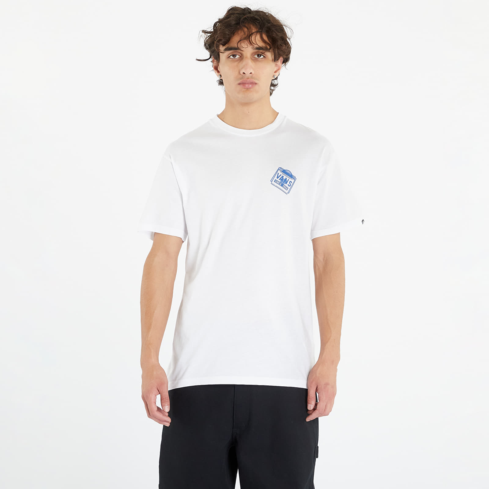 Тениски Vans Record Label Ss Tee White
