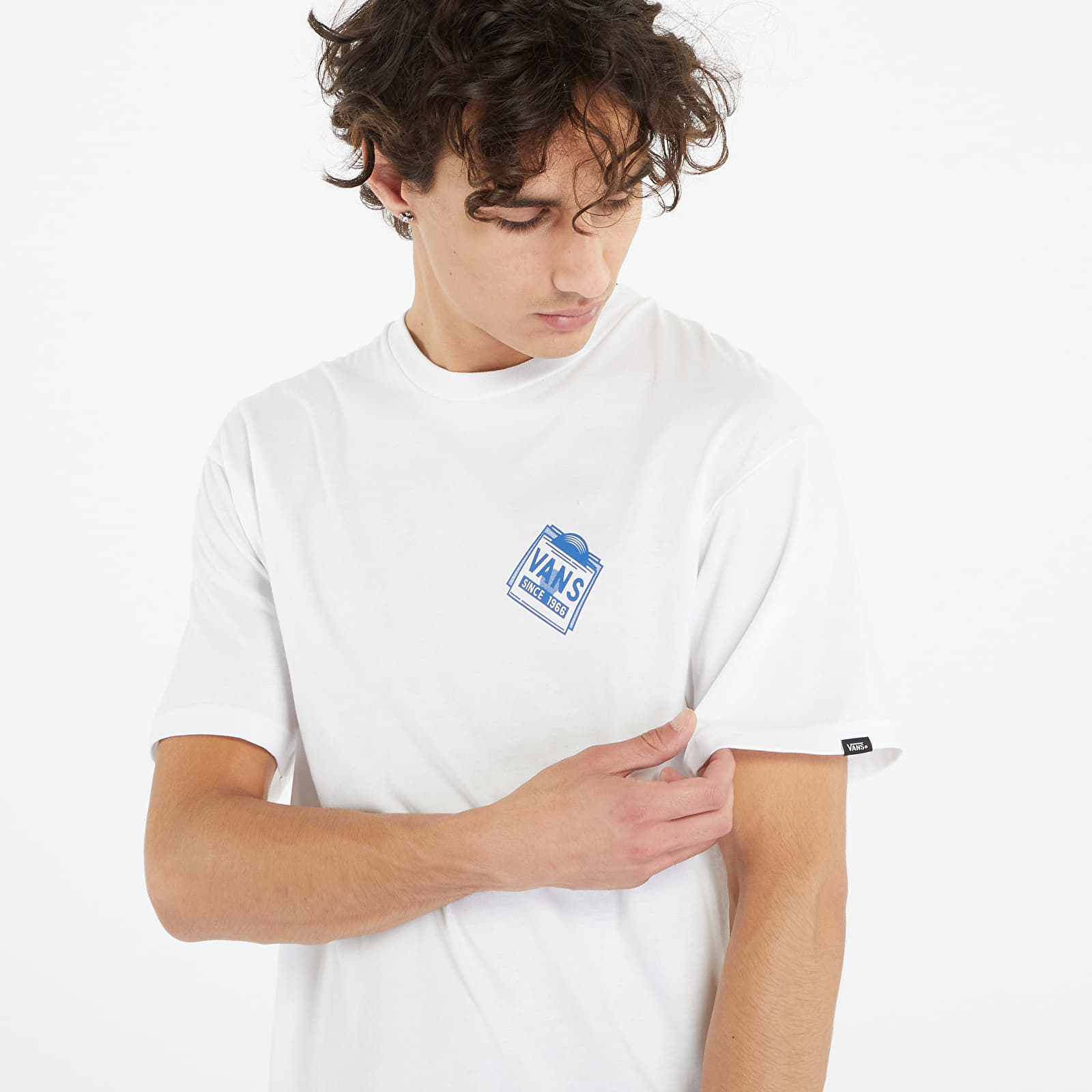 Тениски Vans Record Label Ss Tee White