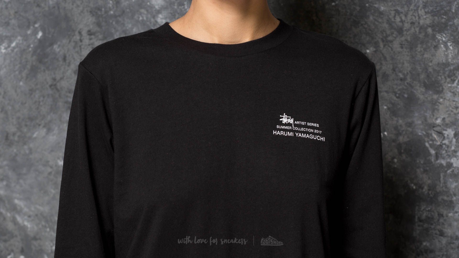 Koszulki Stüssy Harumi Nude Longsleeve Tee Black
