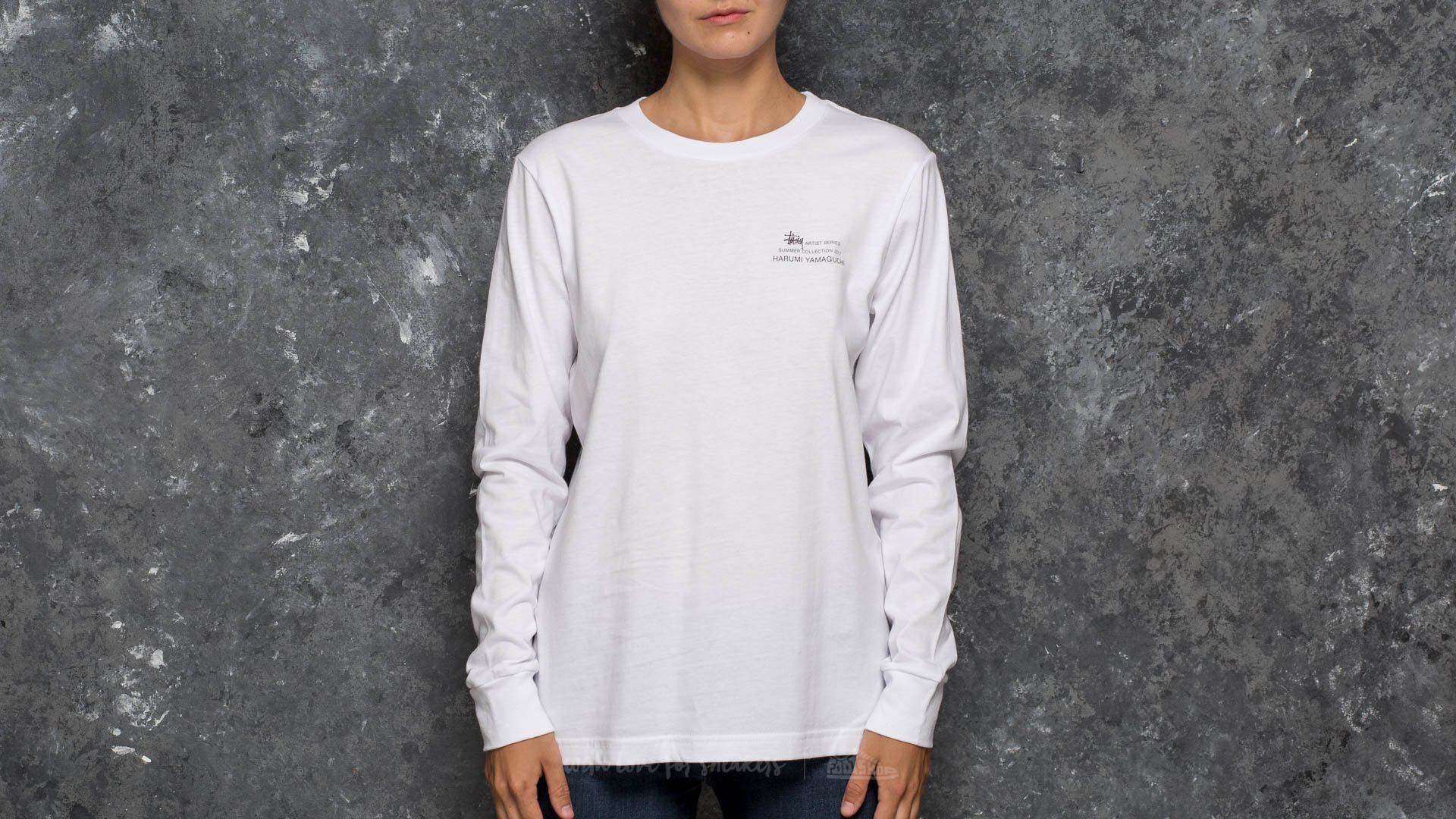 Trička Stüssy Harumi Nude Longsleeve Tee White