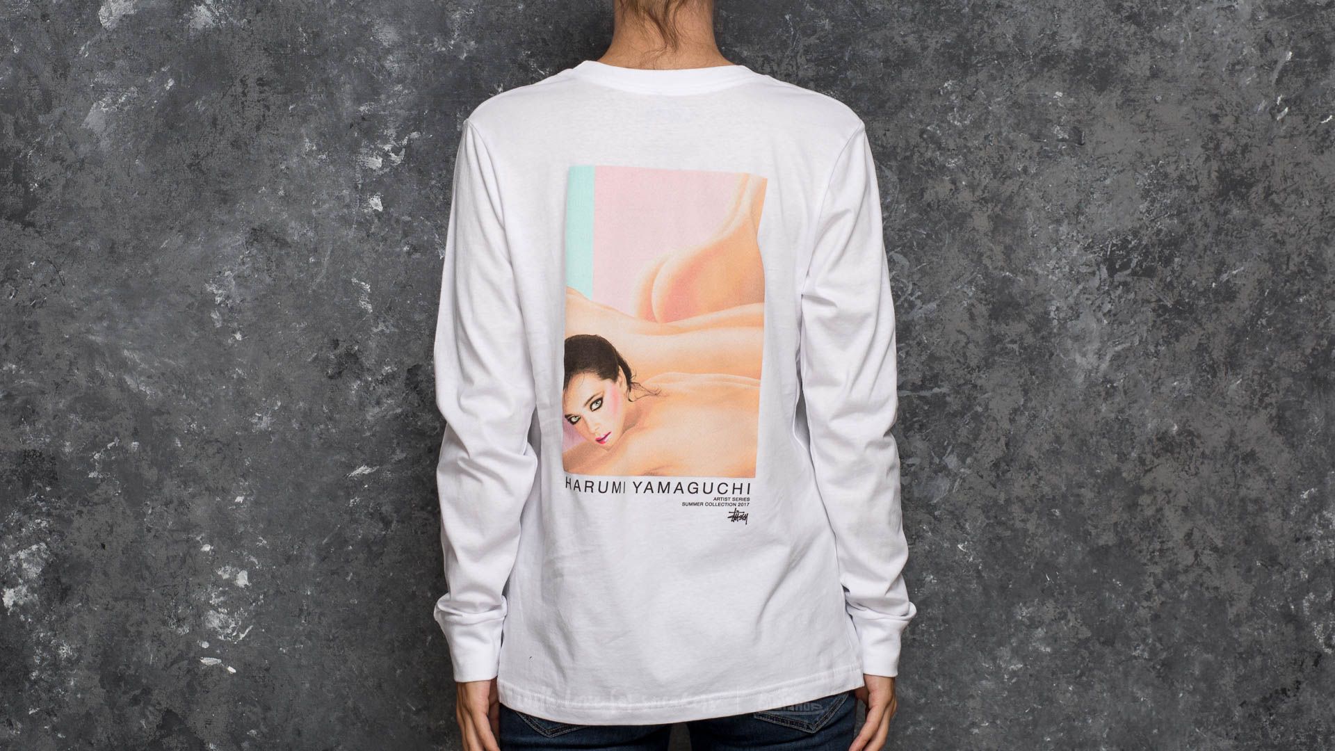 Trička Stüssy Harumi Nude Longsleeve Tee White