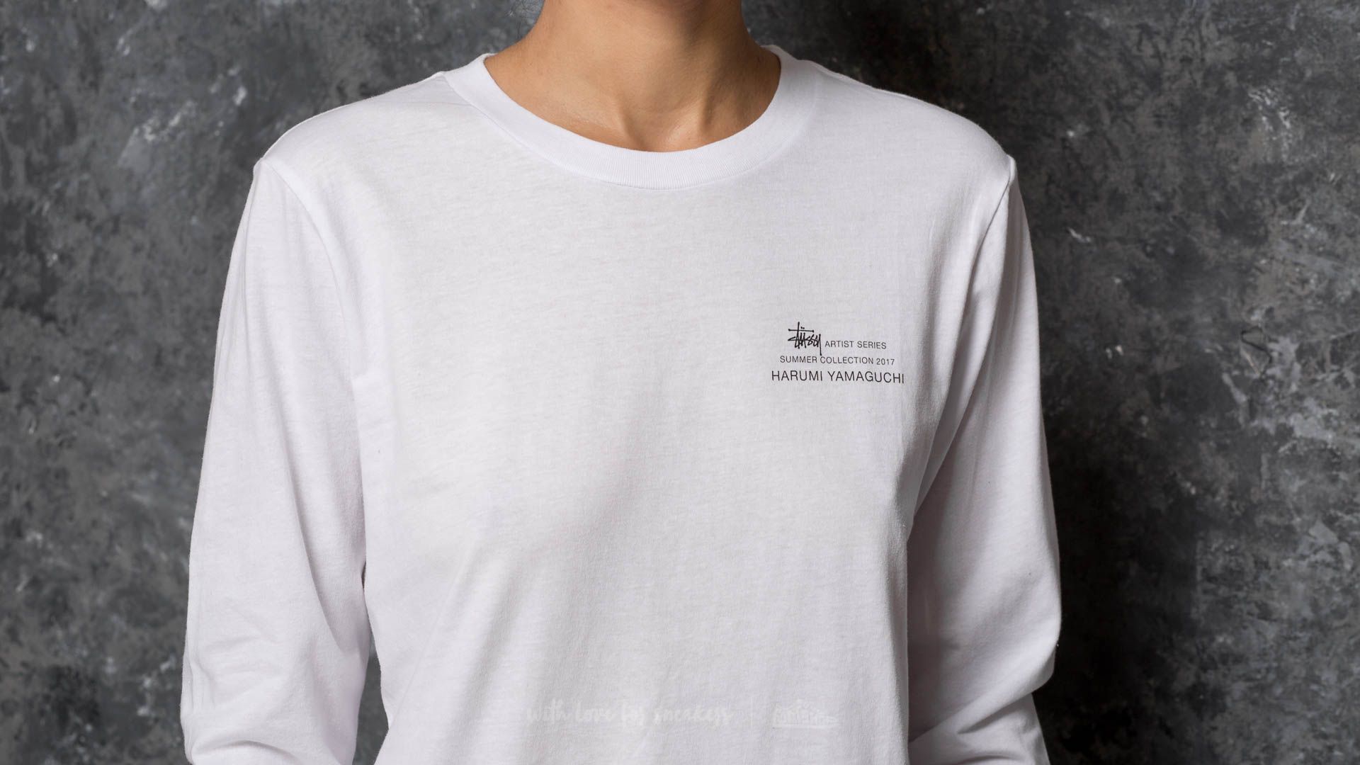 Trička Stüssy Harumi Nude Longsleeve Tee White
