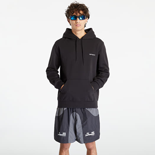 Carhartt WIP Hooded Script Embroidery Sweatshirt UNISEX Black