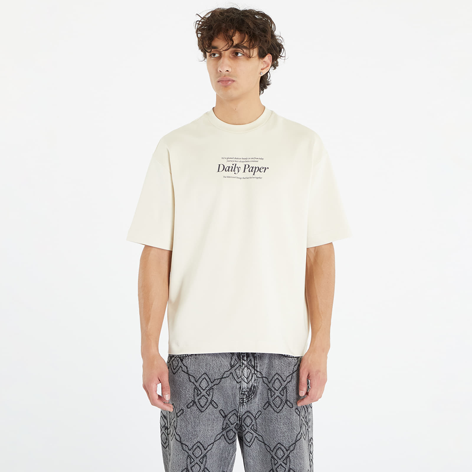 Magliette Daily Paper Rosie Short Sleeve T-Shirt Birch White